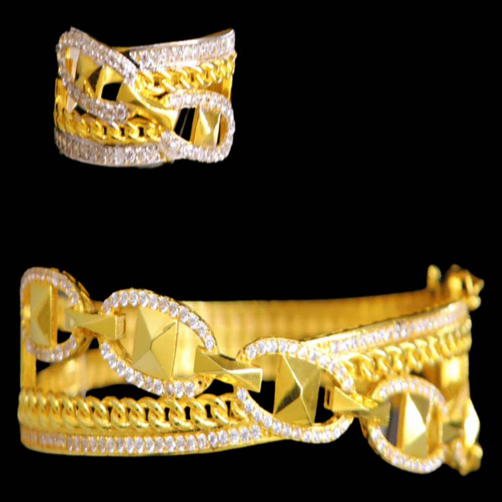 21k Gold Bangle Ring